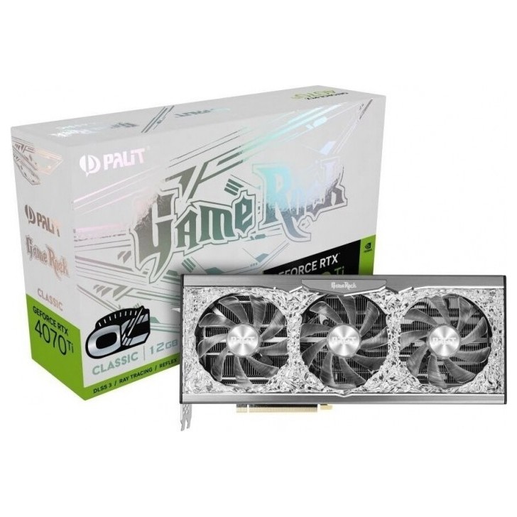 Видеокарта Palit GeForce RTX 4070 Ti GameRock Classic OC 12GB (NED407TH19K9-1046G), Retail | Фото 1 из 11