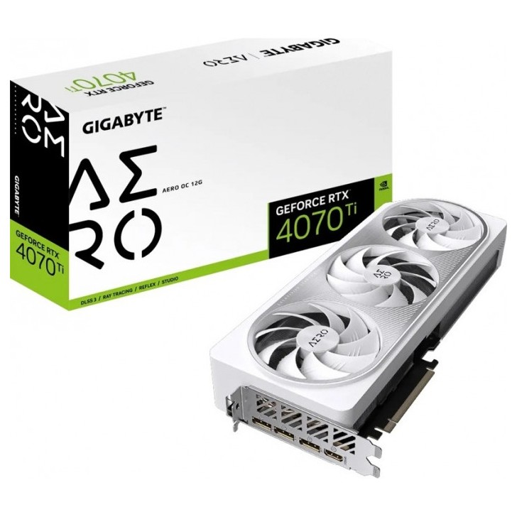 Видеокарта GIGABYTE GeForce RTX 4070 Ti AERO OC 12GB (GV-N407TAERO OC-12GD), Retail | Фото 1 из 9