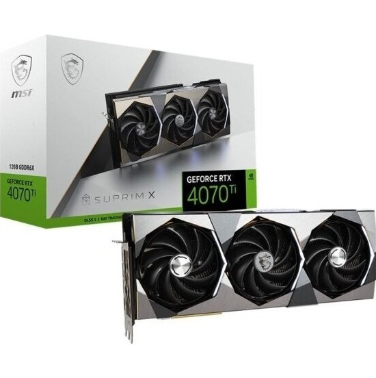 Видеокарта MSI GeForce RTX 4070 Ti SUPRIM X 12G, Retail | Фото 1 из 6