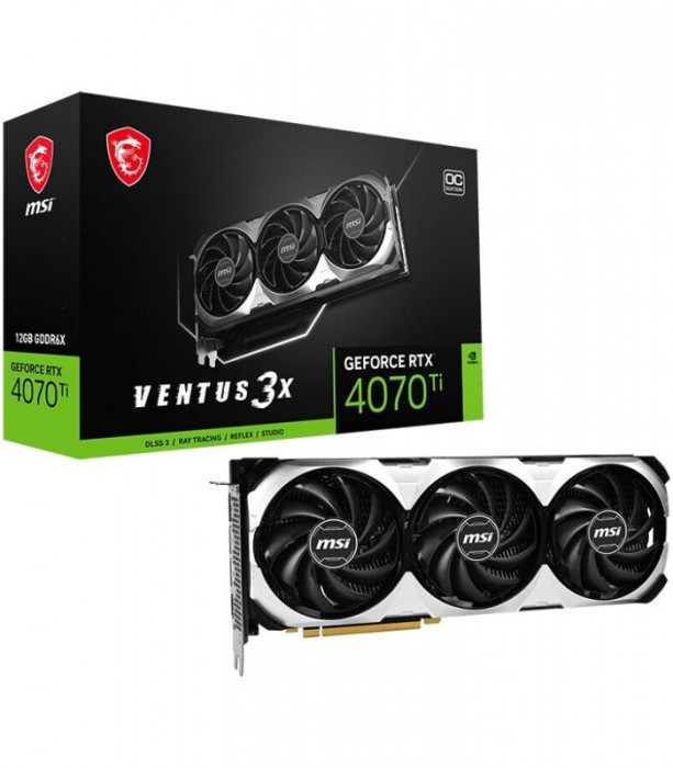 Видеокарта MSI GeForce RTX 4070 Ti VENTUS 3X 12GB OC, Retail | Фото 1 из 10
