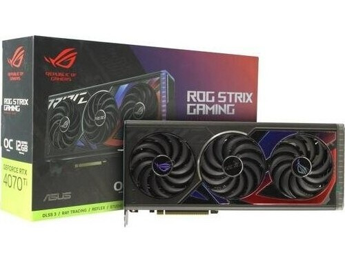 Видеокарта ASUS ROG Strix GeForce RTX 4070Ti 12GB OC (ROG-STRIX-RTX4070TI-O12G-GAMING), Retail | Фото 1 из 16