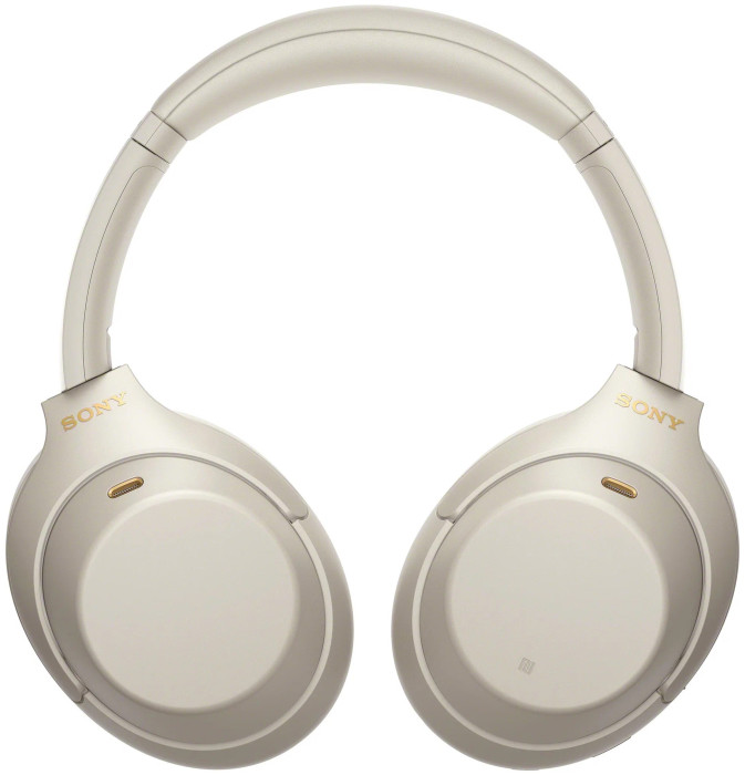 Беспроводные наушники Sony WH 1000 XM4 Серебро | Фото 4 из 7