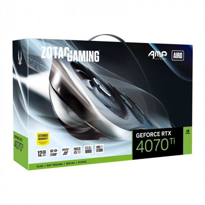 Видеокарта ZOTAC RTX 4070 Ti AMP EXTREME AIRO 12GB (ZT-D40710B-10P), Retail | Фото 8 из 9