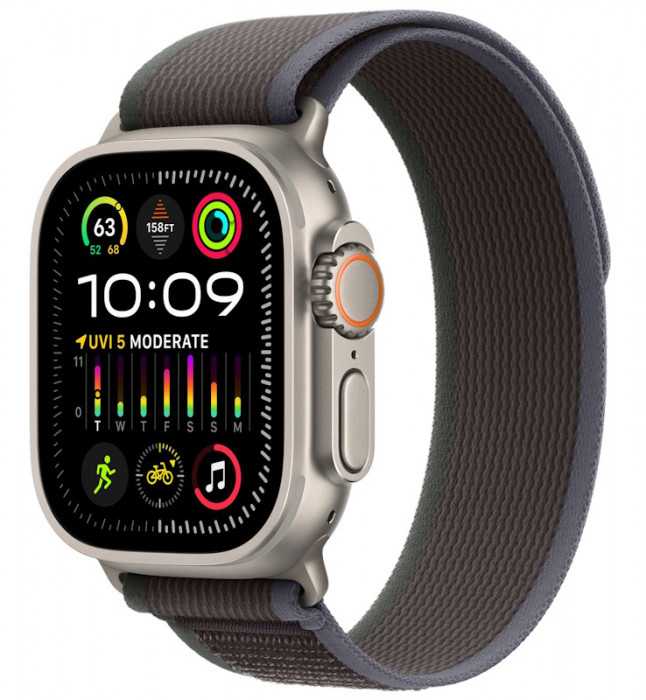 Умные часы Apple Watch Ultra 2 49mm GPS + Cellular Titanium Case with Blue/Black Trail Loop | Фото 1 из 3