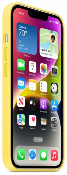 Чехол Silicone Case with Magsafe для iPhone 14 Желтый (Canary Yellow)