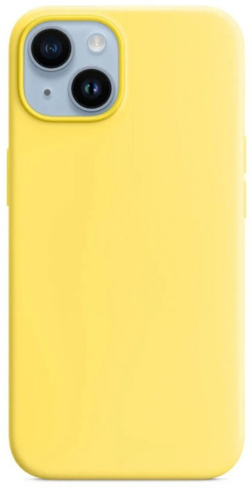 Чехол Silicone Case with Magsafe для iPhone 14 Желтый (Canary Yellow)