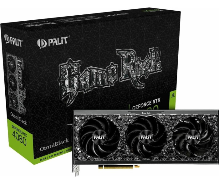 Видеокарта Palit GeForce RTX 4080 GameRock OmniBlack 16GB (NED4080019T2-1030Q), Retail | Фото 9 из 9