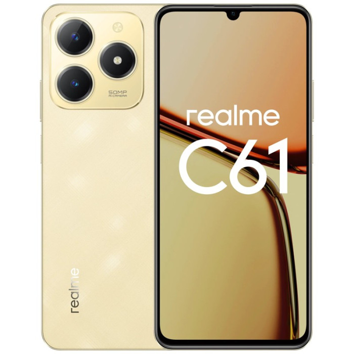 Смартфон Realme C61 6/128GB Золотой (Gold) EAC