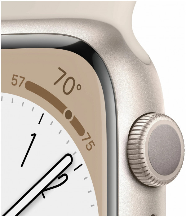 Умные часы Apple Watch Series 8 41mm GPS Starlight Aluminum Case with Sport Band Starlight | Фото 3 из 4