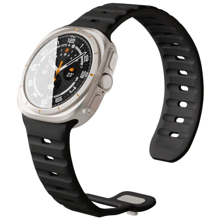 Ремешок силиконовый VLP Pulse Band для Samsung Galaxy Watch Ultra 47 мм, Черный