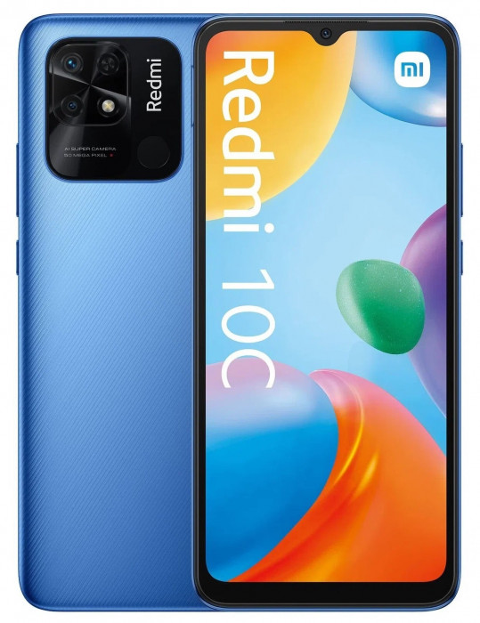Смартфон Xiaomi Redmi 10C 3/64GB EAC Синий (Blue)