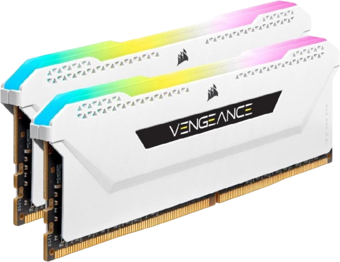 Оперативная память 16Gb DDR4 3600MHz Corsair Vengeance RGB PRO SL (CMH16GX4M2D3600C18W) (2x8Gb KIT)