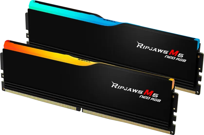 Оперативная память 64Gb DDR5 6000MHz G.Skill Ripjaws M5 Neo RGB (F5-6000J2836G32GX2-RM5NRK) (2x32Gb KIT)
