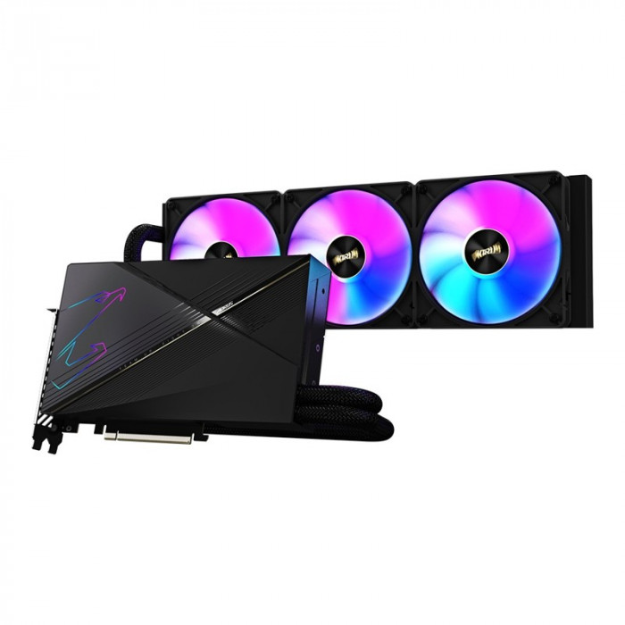 Видеокарта GIGABYTE AORUS GeForce RTX 4080 16GB XTREME WATERFORCE (GV-N4080AORUSX W-16GD), Retail | Фото 2 из 9