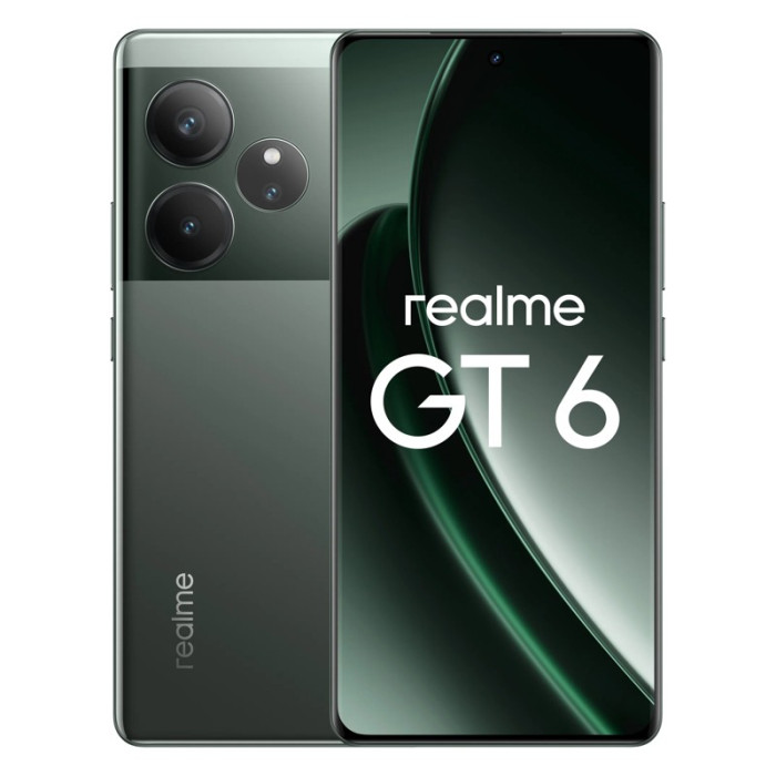 Смартфон Realme GT 6 12/256GB Зеленый (Green) | Фото 1 из 10