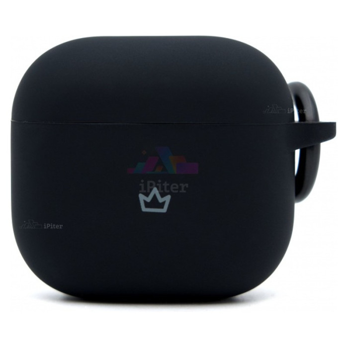 Чехол силиконовый VLP Charm Case для AirPods 4, черный