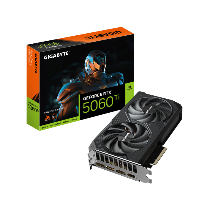 Видеокарта NVIDIA GeForce RTX 5060 Ti Gigabyte 16Gb (GV-N506TWF2OC-16GD)