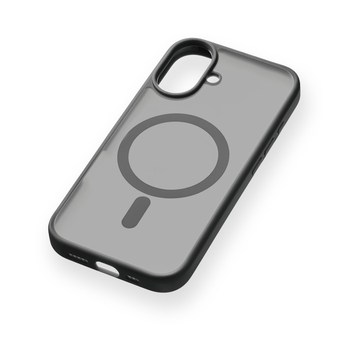Чехол защитный uBear Cloud Mag Case для iPhone 16, MagSafe совместимый, усиленный, силк-тач, Черный | Фото 3 из 5