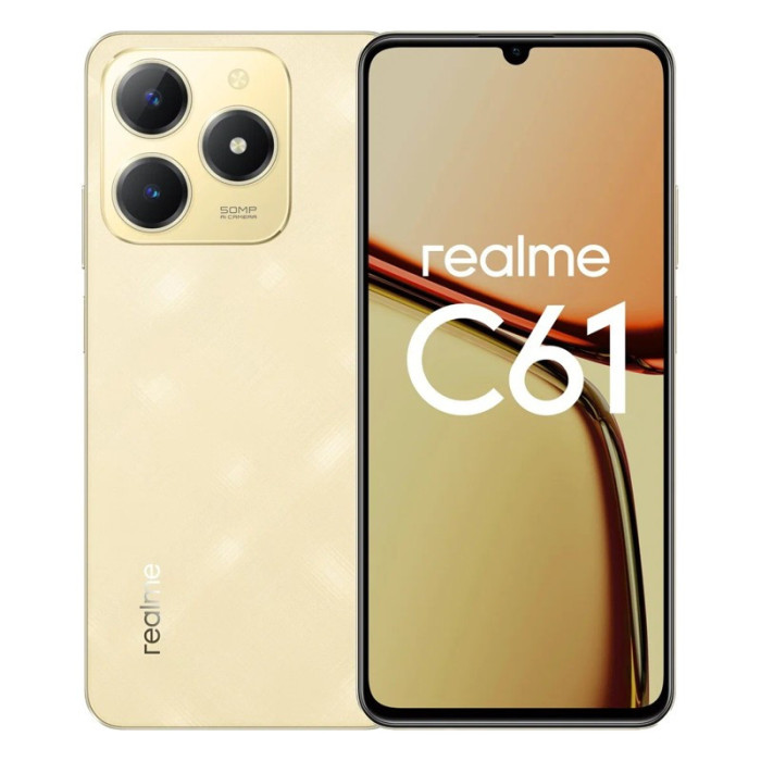 Смартфон Realme C61 6/256GB Золотой (Gold) | Фото 10 из 10