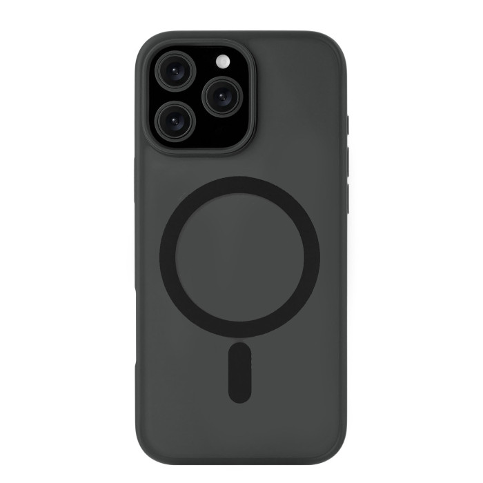 Чехол защитный uBear Cloud Mag Case для iPhone 16 Pro Max, MagSafe совместимый, усиленный, силк-тач, Черный | Фото 1 из 5