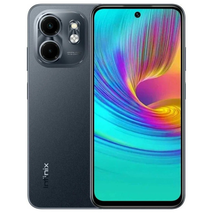 Смартфон Infinix Smart 9 3/128GB Черный (Metallic Black) | Фото 1 из 3