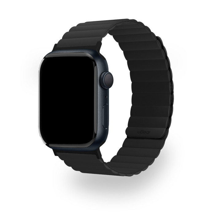 Ремешок uBear Mode для Apple Watch M/L (42, 44, 45, 49 мм), силиконовый, Черный | Фото 1 из 3