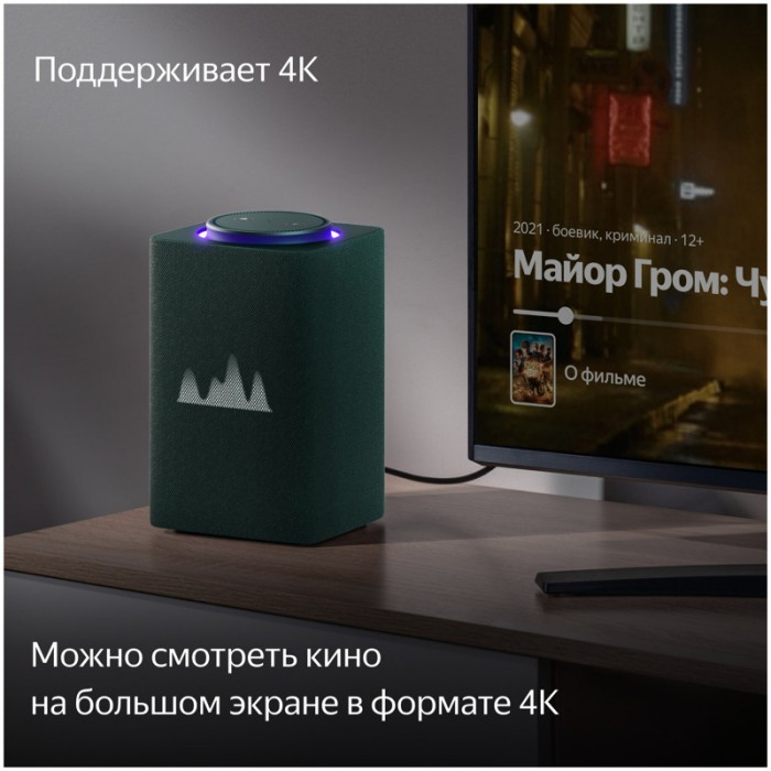 Умная колонка Яндекс Станция Макс ZigBee Зелёный (Green) | Фото 4 из 14