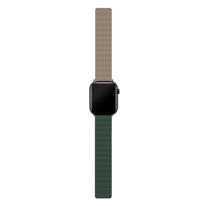 Ремешок uBear Mode для Apple Watch S/M (38, 40, 41 мм), силиконовый, Зеленый/Серый | Фото 3 из 3