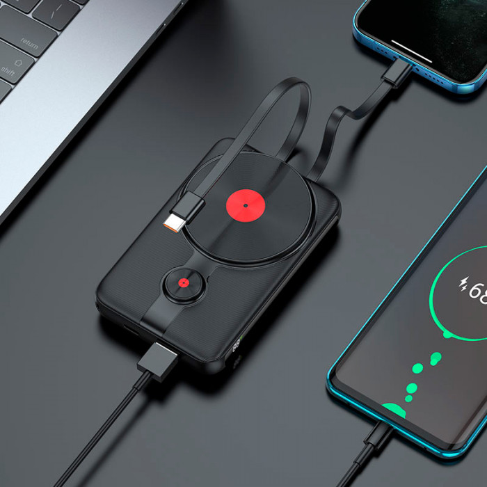 Внешний аккумулятор HOCO J92 PD20W + QC3.0 MagSafe 10000mAh Черный | Фото 2 из 3