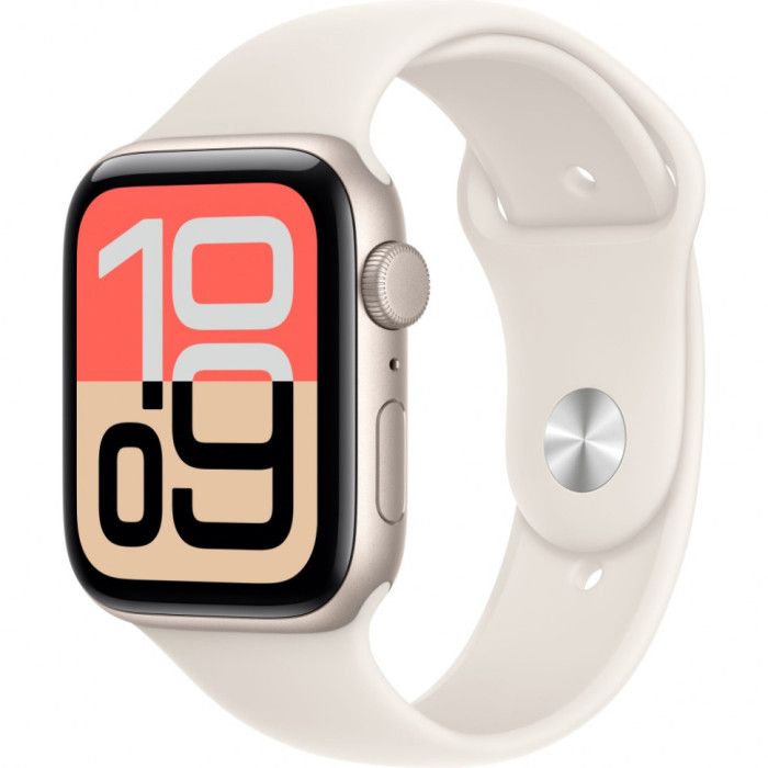 Умные часы Apple Watch SE 3 44mm Starlight Aluminum Case with Starlight Sport Band | Фото 1 из 3