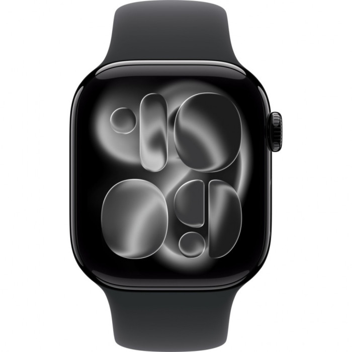 Умные часы Apple Watch Series 11 42mm Jet Black Aluminum Case with Black Sport Band | Фото 2 из 3