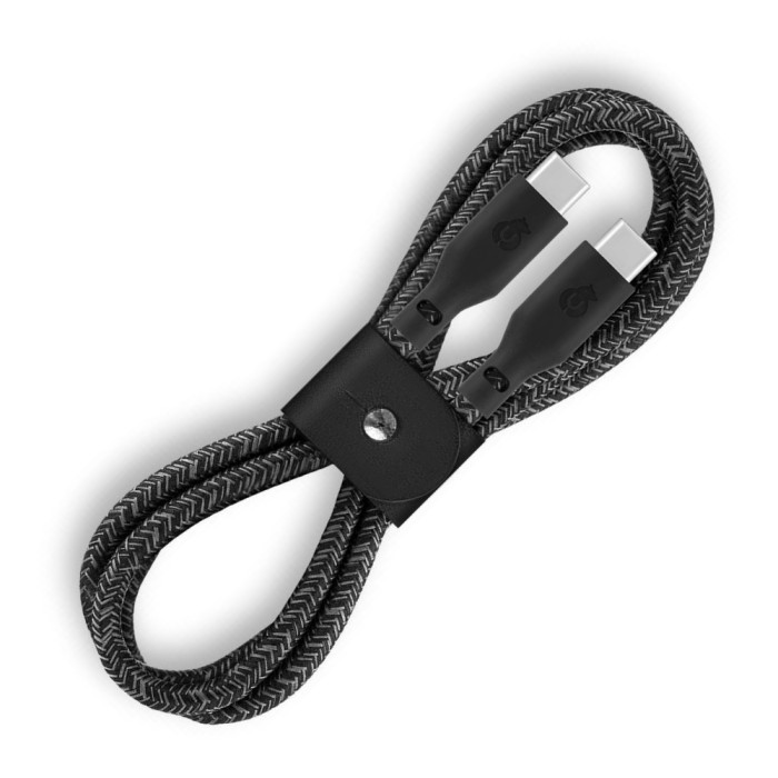 Зарядный кабель uBear Trend, USB-C|USB-С, 60Вт, 1,2м, Черный | Фото 3 из 4