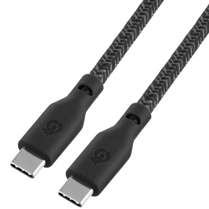 Зарядный кабель uBear Trend, USB-C|USB-С, 60Вт, 1,2м, Черный | Фото 1 из 4