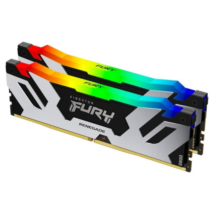 Оперативная память 32Gb DDR5 6400MHz Kingston Fury Renegade RGB (KF564C32RSAK2-32) (2x16Gb KIT)