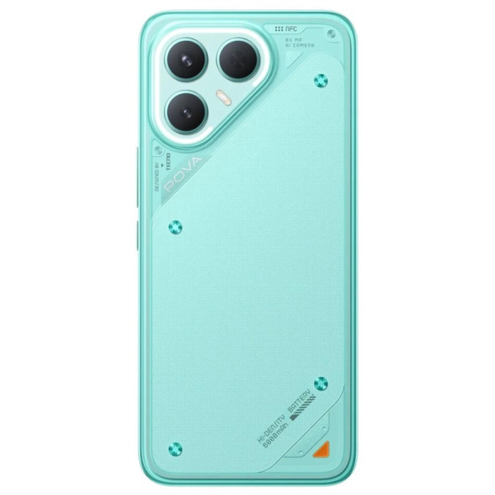 Смартфон TECNO POVA 7 Pro 5G 12/256GB Бирюзовый (Neon Cyan) | Фото 3 из 3