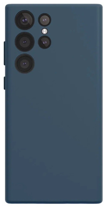 Чехол защитный VLP Liquid Silicone Case для Samsung Galaxy S23 Ultra синий | Фото 1 из 2