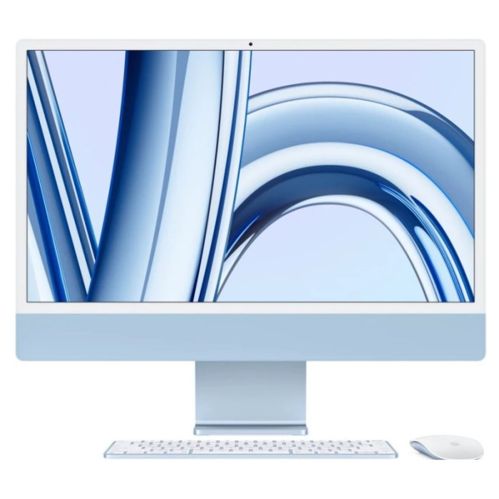 Моноблок Apple iMac 24" 2024 Retina 4,5K, M4 MWUF3 (8-core CPU, 16/256GB, 8-core GPU) Голубой (Blue)