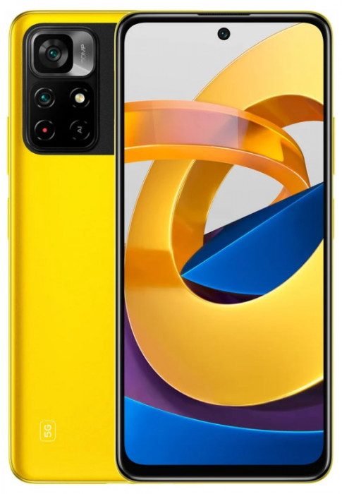 Смартфон Poco M4 Pro 5G 4/64GB Желтый (Yellow) EAC | Фото 1 из 7