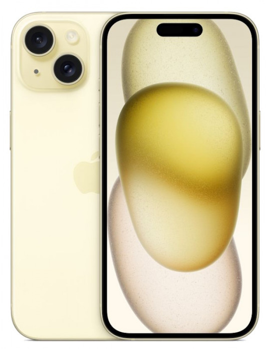 Смартфон Apple iPhone 15 128GB Желтый (Yellow) nano SIM + eSIM (Без RuStore) | Фото 1 из 4