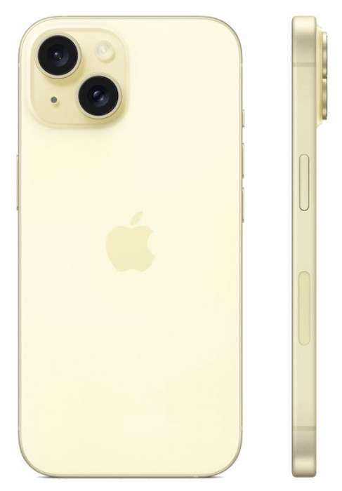 Смартфон Apple iPhone 15 128GB Желтый (Yellow) nano SIM + eSIM (Без RuStore) | Фото 2 из 4