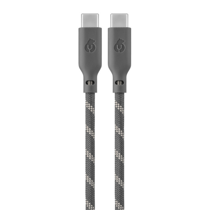 Кабель зарядный uBear Trend Cable USB-C/USB-C 1.2м, 60W, Серо-Бежевый | Фото 4 из 5