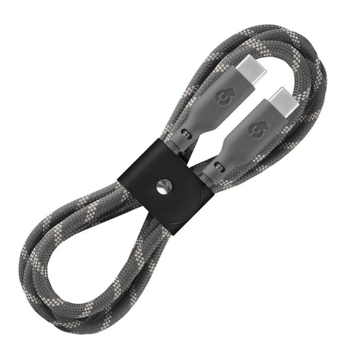 Кабель зарядный uBear Trend Cable USB-C/USB-C 1.2м, 60W, Серо-Бежевый | Фото 5 из 5