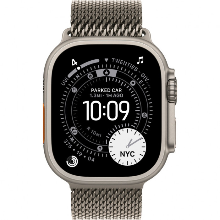 Умные часы Apple Watch Ultra 3 2025 49mm Natural Titanium Case with Natural Titanium Milanese Loop | Фото 2 из 3