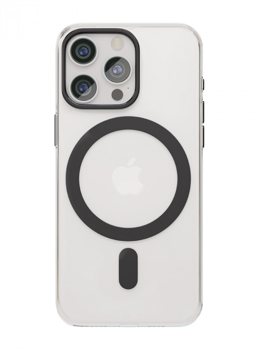 Чехол защитный VLP Diamond Case с MagSafe для iPhone 15 Pro Max черный | Фото 4 из 5