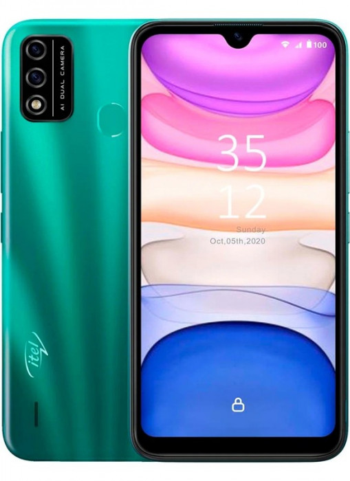 Смартфон Itel A48 2/32GB Зеленый (Gradation Green)