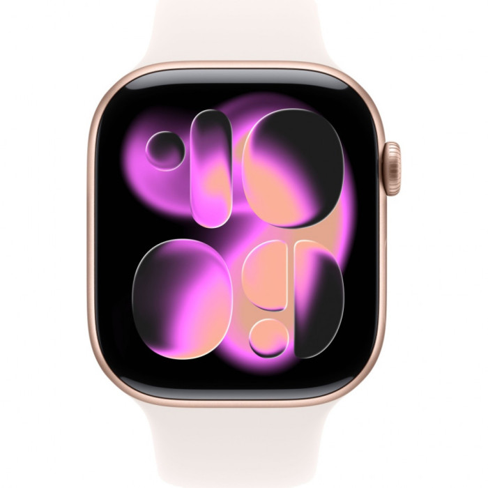 Умные часы Apple Watch Series 11 46mm Rose Gold Aluminum Case with Light Blush Sport Band | Фото 2 из 3