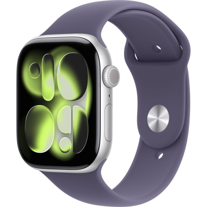 Умные часы Apple Watch Series 11 46mm Silver Aluminum Case with Purple Fog Sport Band | Фото 1 из 3