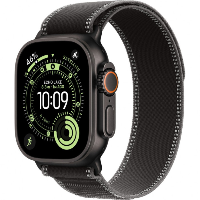 Умные часы Apple Watch Ultra 3 2025 49mm Black Titanium Case with Black/Charcoal Trail Loop | Фото 1 из 3
