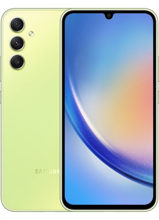 Смартфон Samsung Galaxy A34 5G 8/256GB Желтый (Awesome Lime Yellow) | Фото 1 из 9