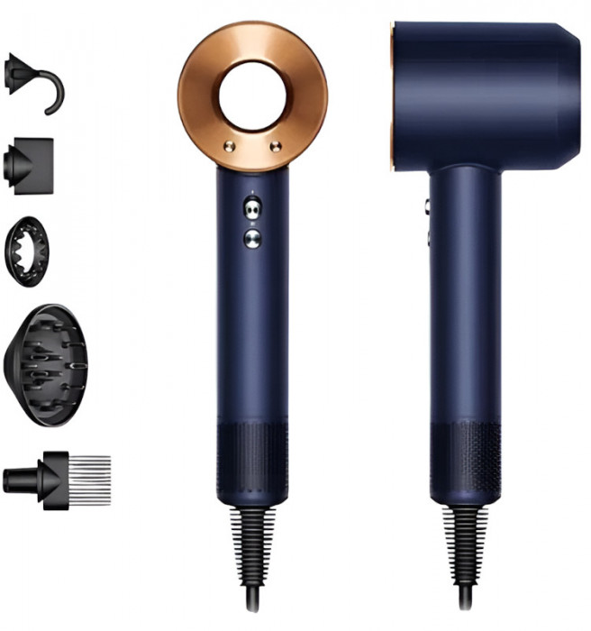 Фен Dyson Supersonic HD07 Темно-Синий/Медь (Prussian Blue/Bright Copper) | Фото 1 из 13